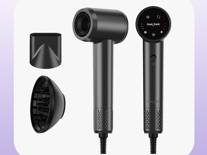 Intelligent touch negative ion high-speed hair dryer